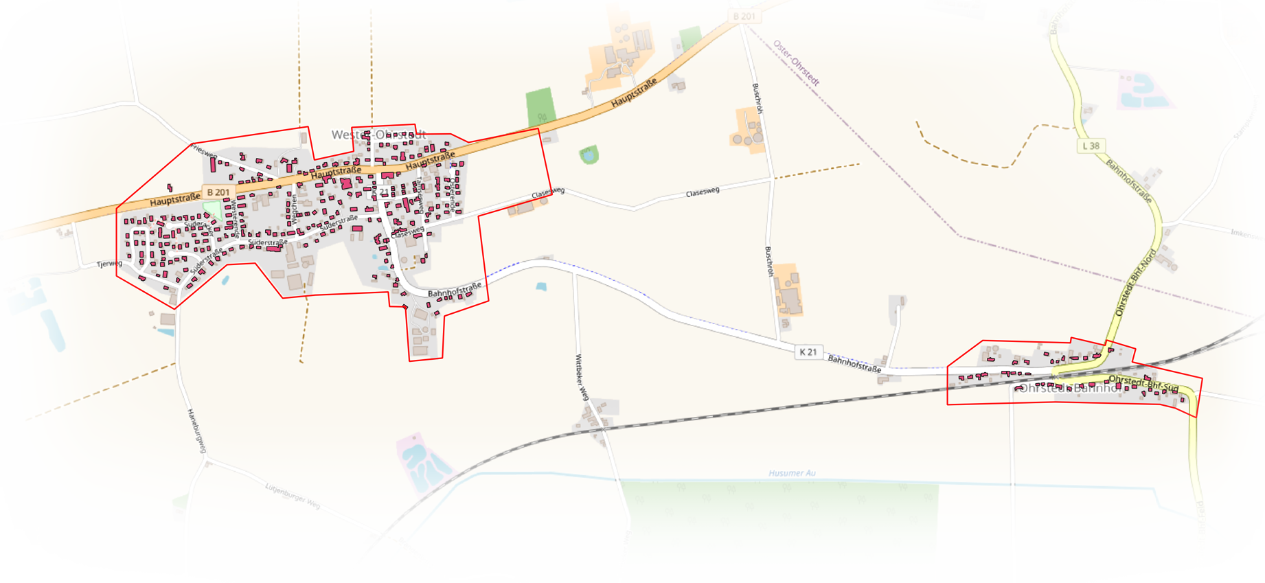 Mögliches Ausbaugebiet